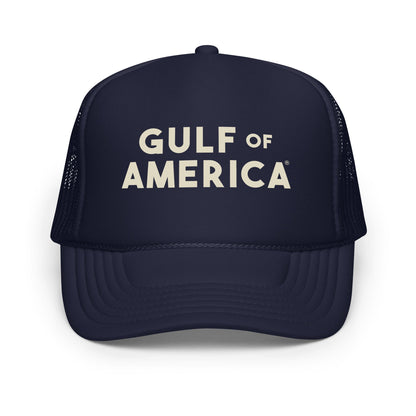 Gulf of America - Bold Message Hat - Premium Foam Trucker Cap - Summer - Beach - USA - Patriotic - 4th of July - Gulf of America®
