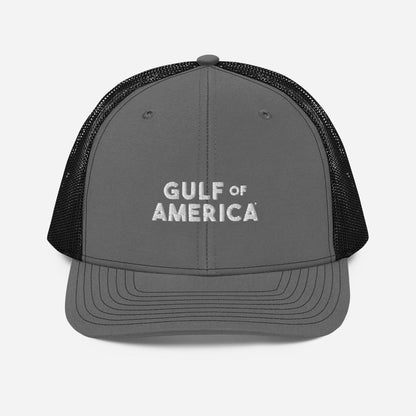 Gulf of America - Bold Message Hat - Premium Modern Trucker Cap - Summer - Beach - USA - Patriotic - 4th of July - Gulf of America®