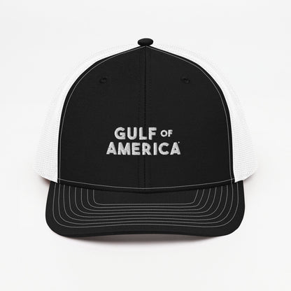 Gulf of America - Bold Message Hat - Premium Modern Trucker Cap - Summer - Beach - USA - Patriotic - 4th of July - Gulf of America®