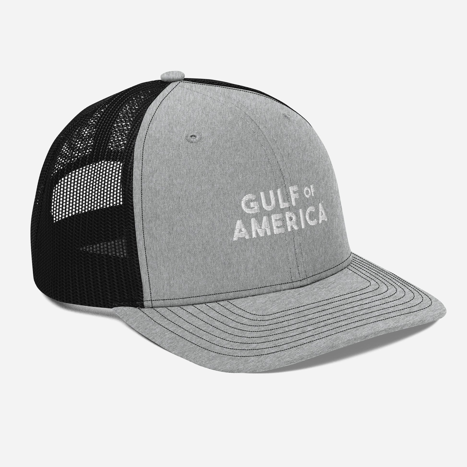 Gulf of America - Bold Message Hat - Premium Modern Trucker Cap - Summer - Beach - USA - Patriotic - 4th of July - Gulf of America®