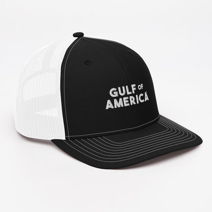 Gulf of America - Bold Message Hat - Premium Modern Trucker Cap - Summer - Beach - USA - Patriotic - 4th of July - Gulf of America®