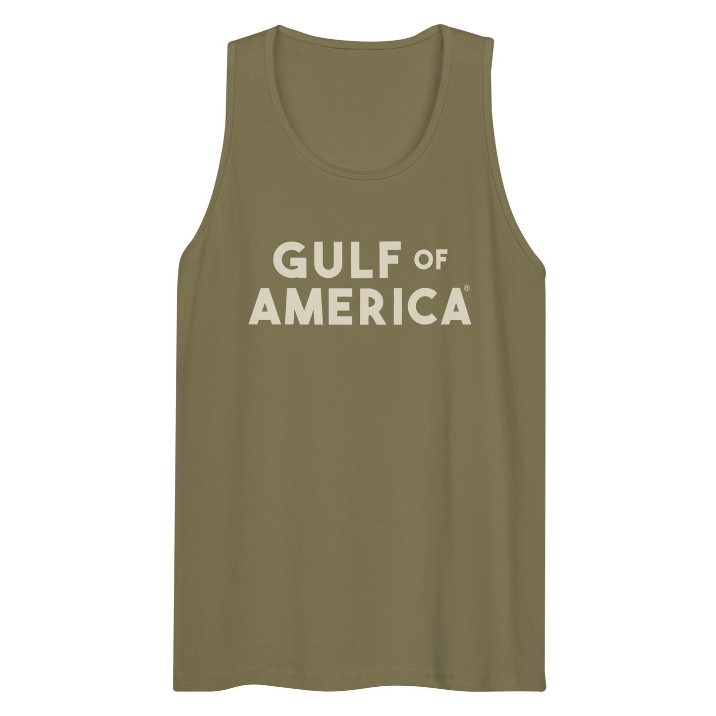 Gulf of America - Bold Message Tank Top - Premium T Shirt - Summer - Beach - USA - Patriotic - 4th of July - Gulf of America®