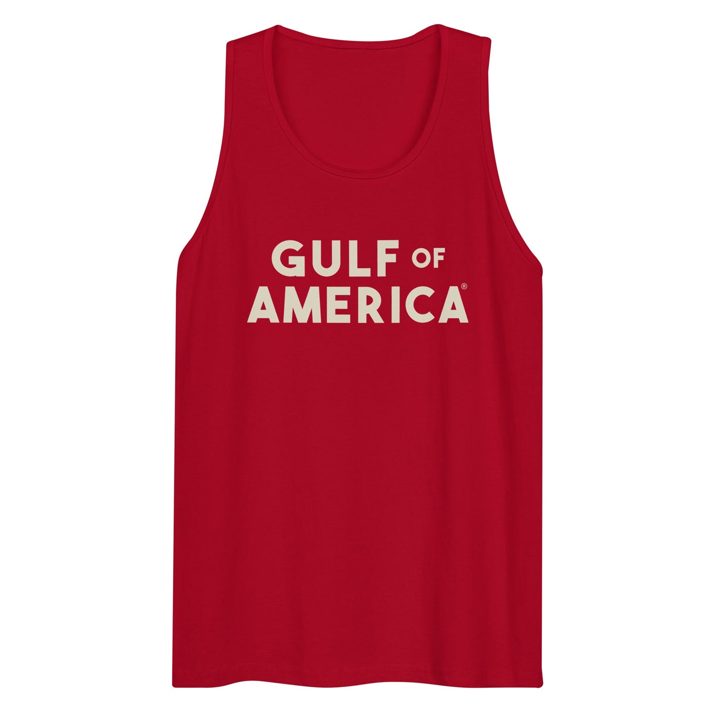 Gulf of America - Bold Message Tank Top - Premium T Shirt - Summer - Beach - USA - Patriotic - 4th of July - Gulf of America®