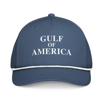 Gulf of America - Centered Message Hat - Premium Classic Rope Cap - Summer - Beach - USA - Patriotic - 4th of July - Gulf of America®