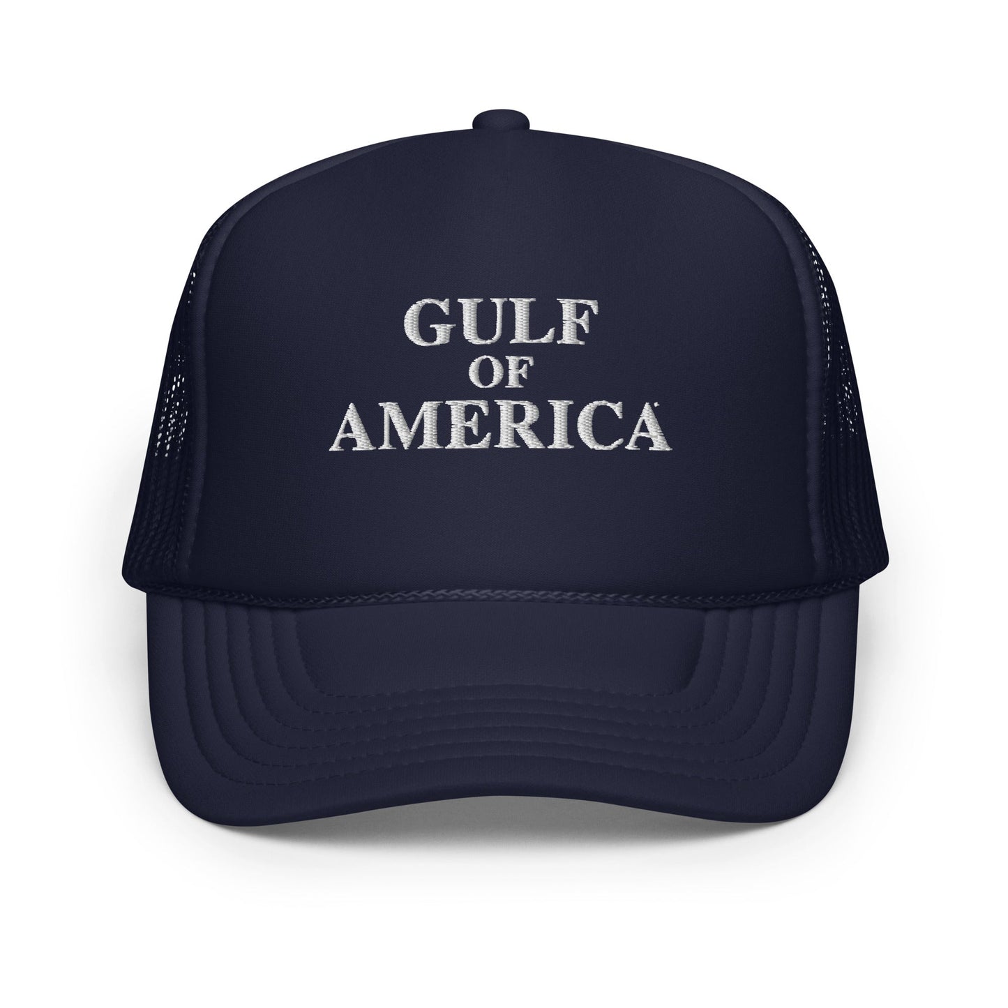 Gulf of America - Centered Message Hat - Premium Foam Trucker Cap - Summer - Beach - USA - Patriotic - 4th of July - Gulf of America®