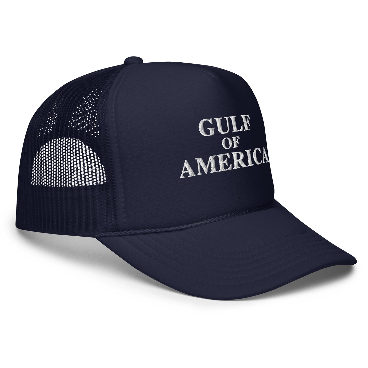 Gulf of America - Centered Message Hat - Premium Foam Trucker Cap - Summer - Beach - USA - Patriotic - 4th of July - Gulf of America®