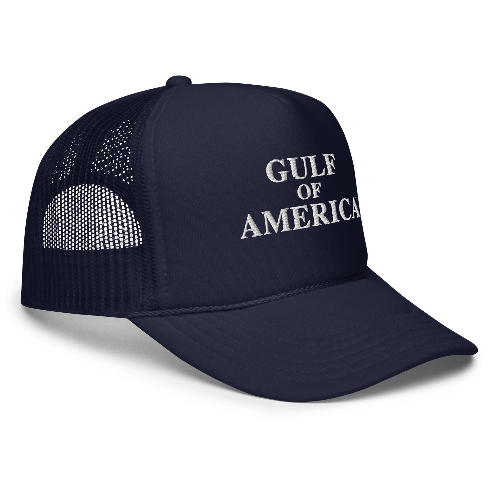 Gulf of America - Centered Message Hat - Premium Foam Trucker Cap - Summer - Beach - USA - Patriotic - 4th of July - Gulf of America®