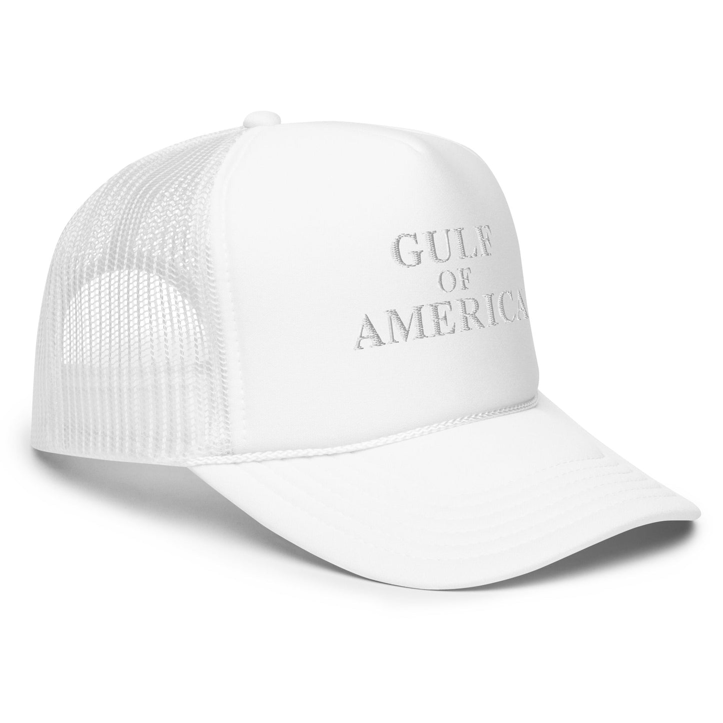 Gulf of America - Centered Message Hat - Premium Foam Trucker Cap - Summer - Beach - USA - Patriotic - 4th of July - Gulf of America®