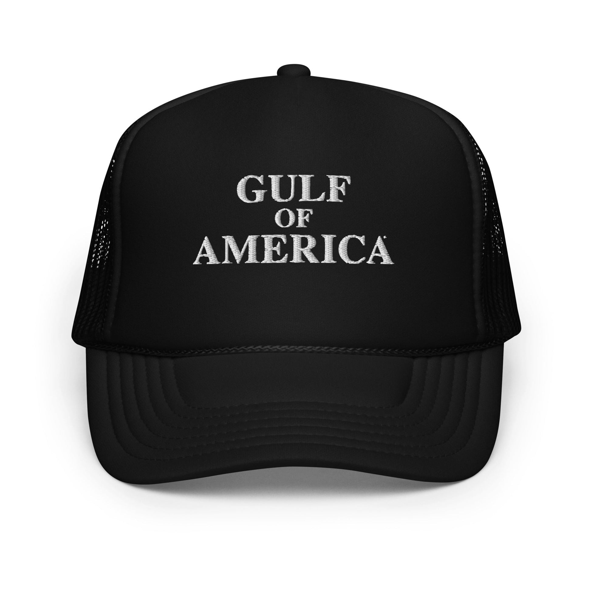 Gulf of America - Centered Message Hat - Premium Foam Trucker Cap - Summer - Beach - USA - Patriotic - 4th of July - Gulf of America®