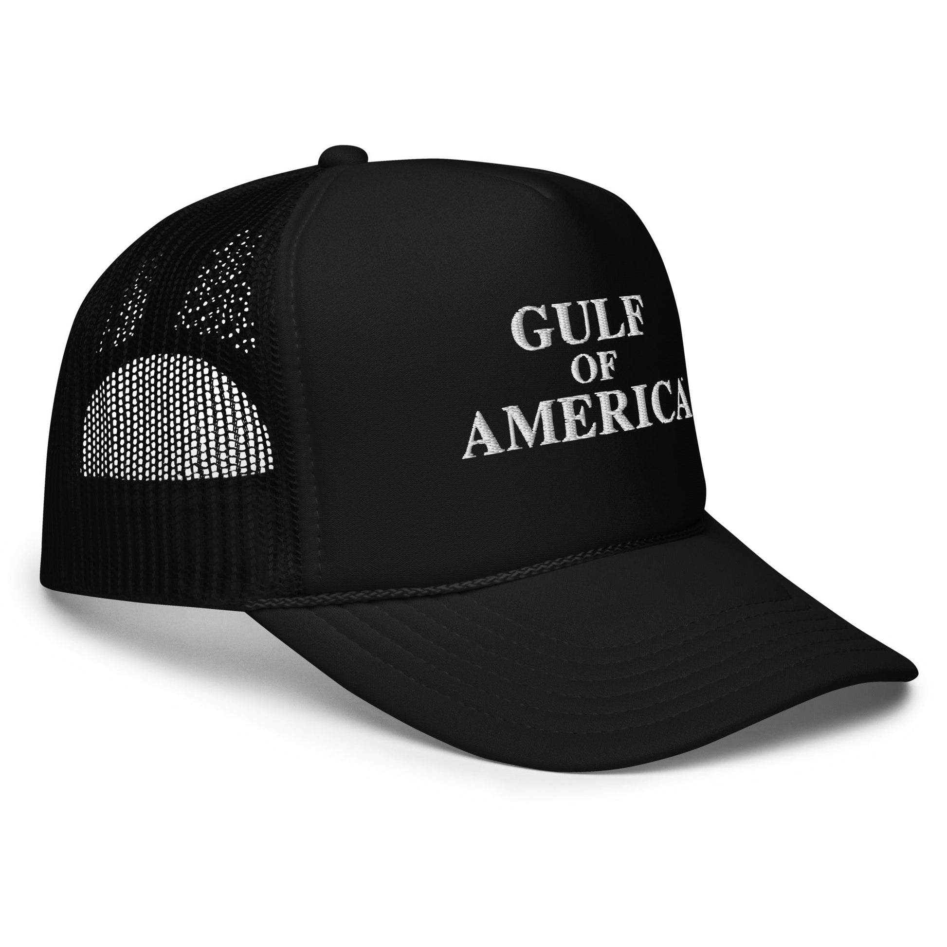 Gulf of America - Centered Message Hat - Premium Foam Trucker Cap - Summer - Beach - USA - Patriotic - 4th of July - Gulf of America®