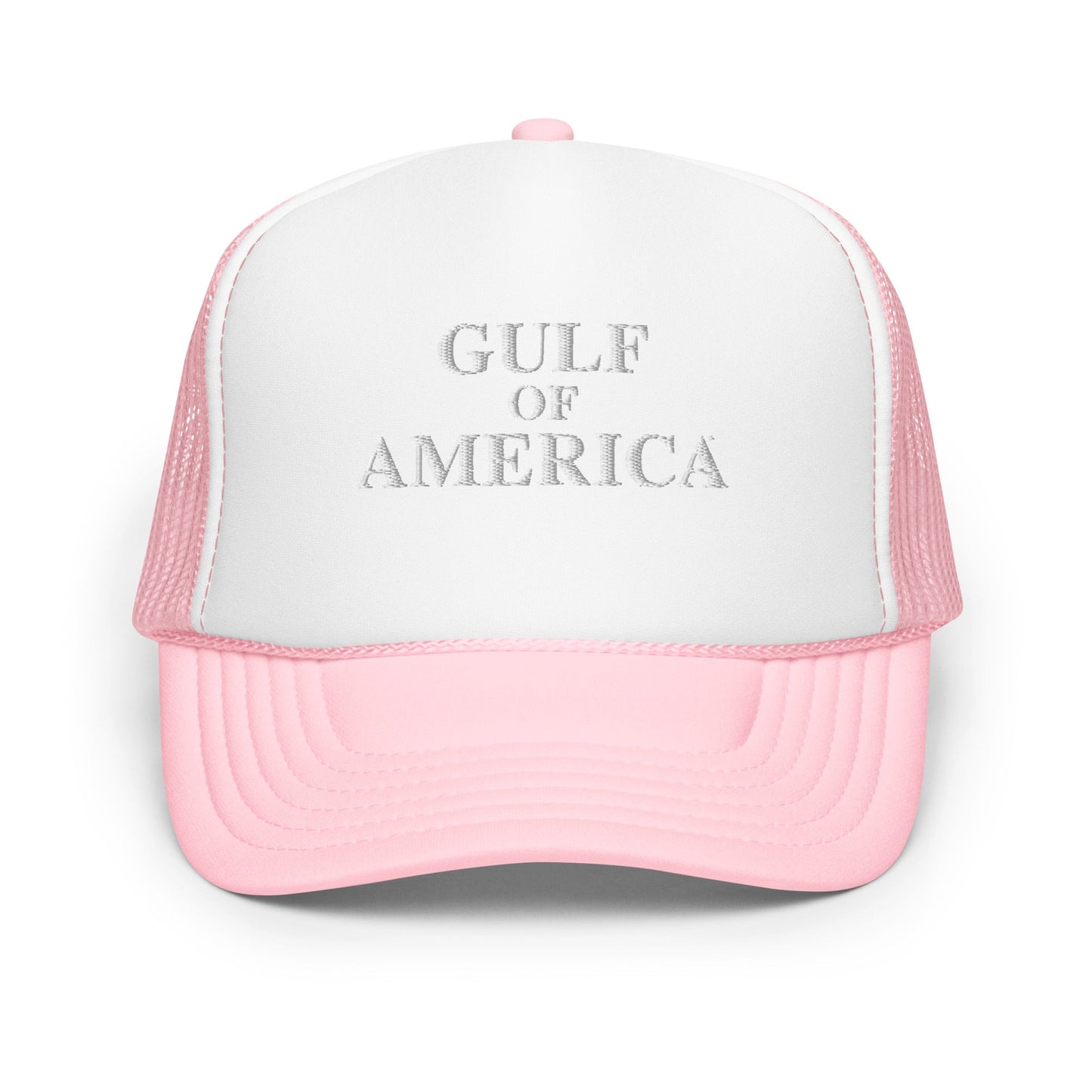Gulf of America - Centered Message Hat - Premium Foam Trucker Cap - Summer - Beach - USA - Patriotic - 4th of July - Gulf of America®