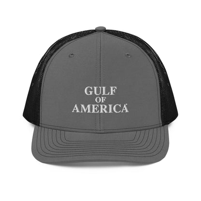 Gulf of America - Centered Message Hat - Premium Modern Trucker Cap - Summer - Beach - USA - Patriotic - 4th of July - Gulf of America®