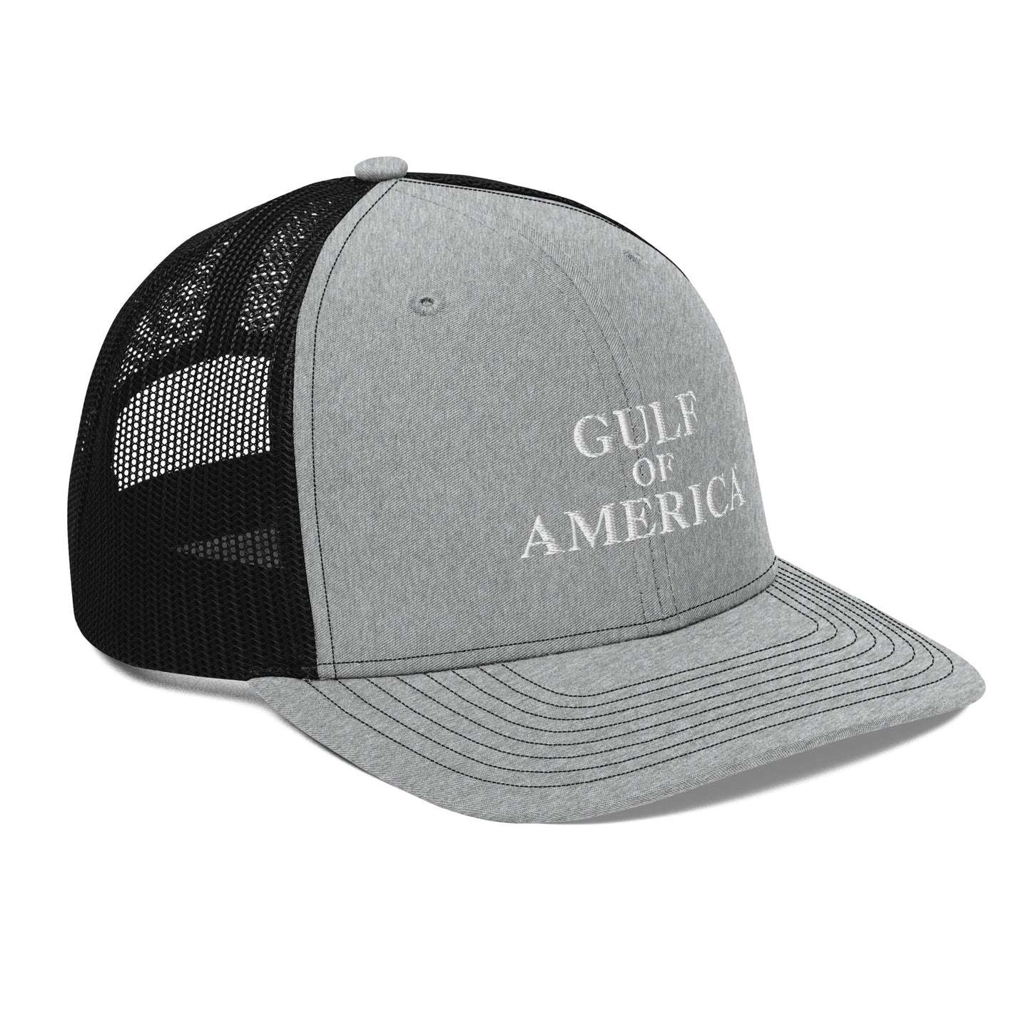 Gulf of America - Centered Message Hat - Premium Modern Trucker Cap - Summer - Beach - USA - Patriotic - 4th of July - Gulf of America®