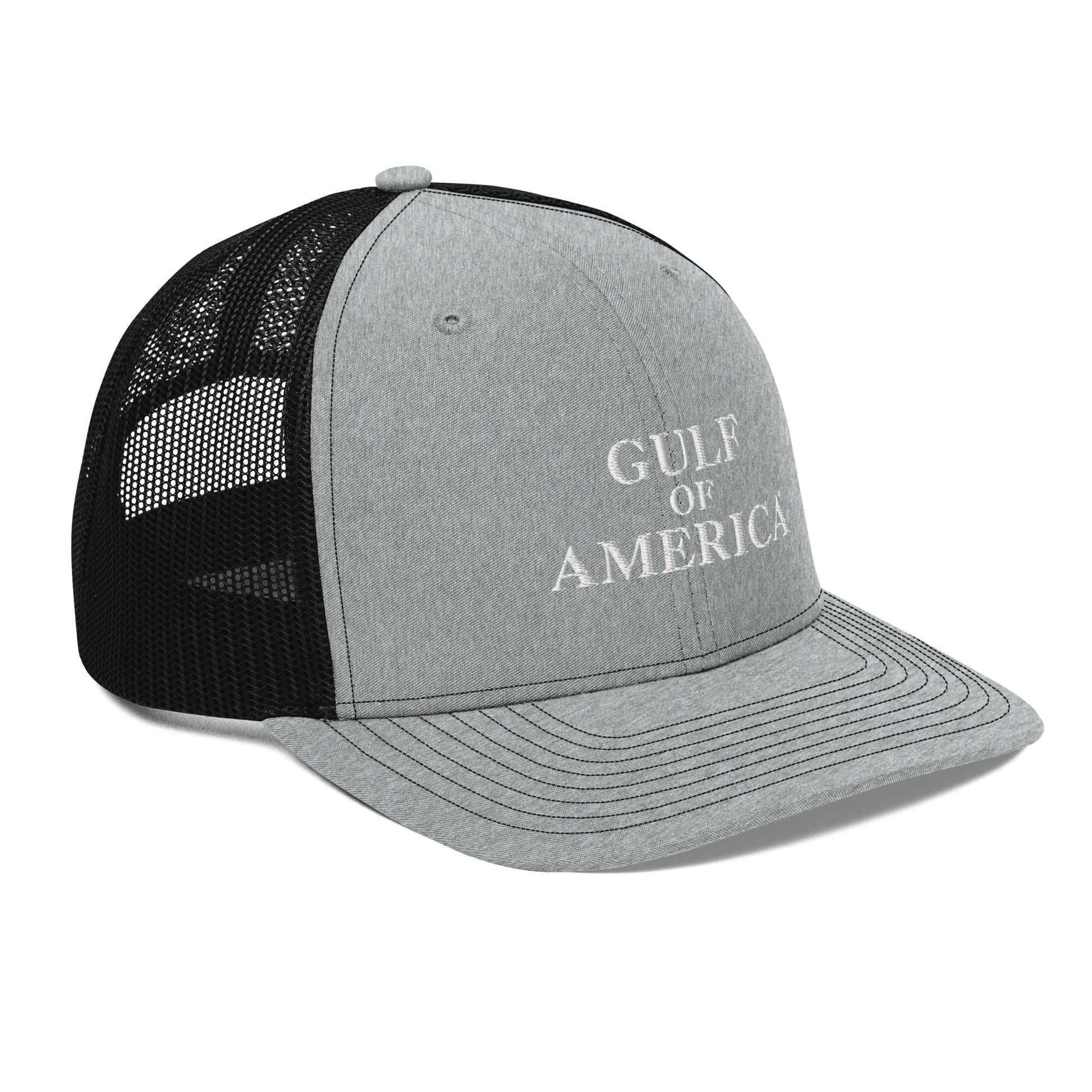 Gulf of America - Centered Message Hat - Premium Modern Trucker Cap - Summer - Beach - USA - Patriotic - 4th of July - Gulf of America®