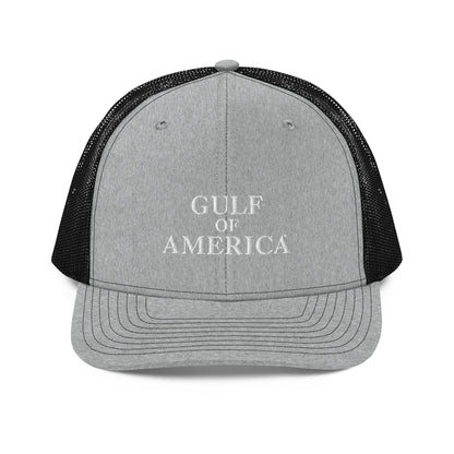 Gulf of America - Centered Message Hat - Premium Modern Trucker Cap - Summer - Beach - USA - Patriotic - 4th of July - Gulf of America®