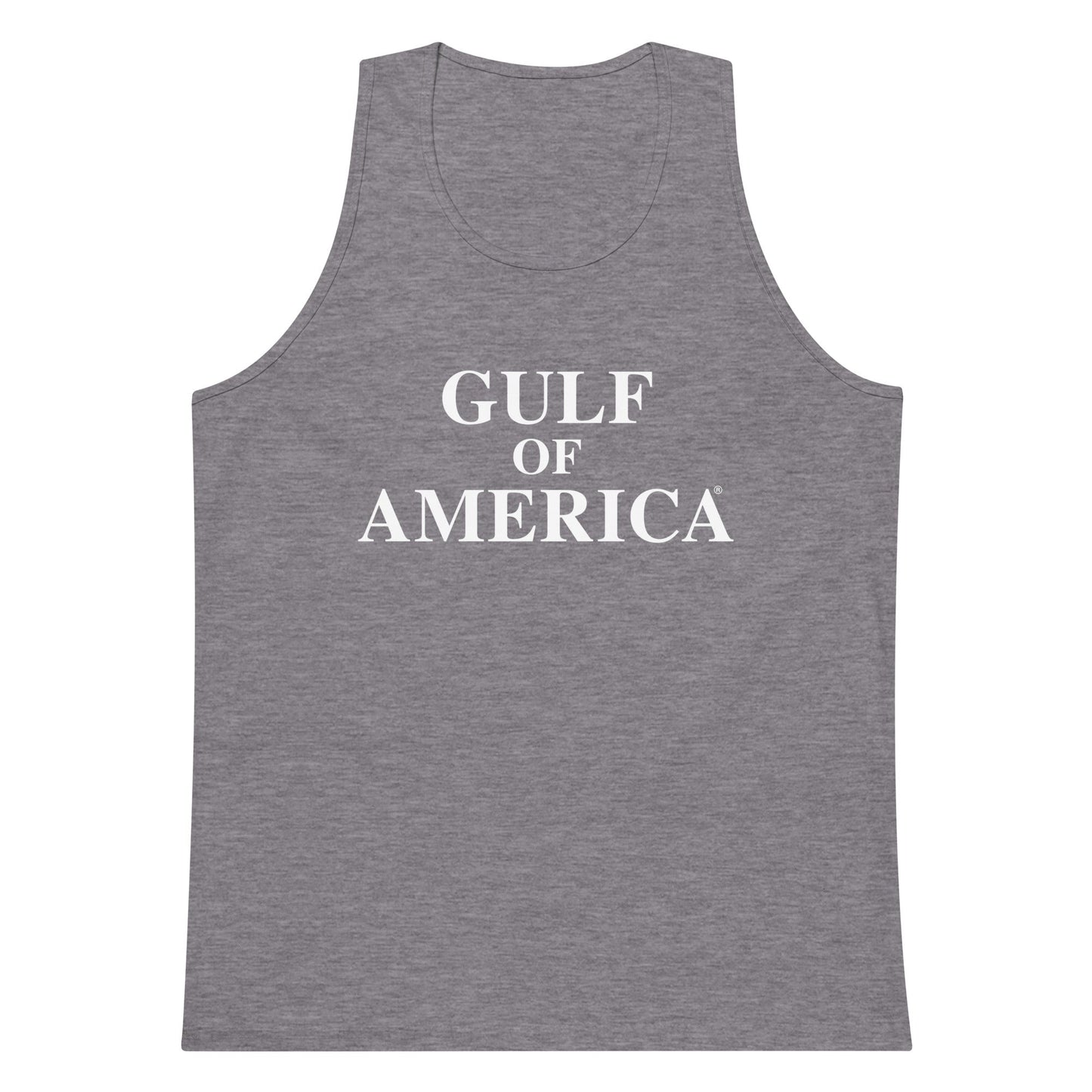 Gulf of America - Centered Message Tank Top - Premium T Shirt - Summer - Beach - USA - Patriotic - 4th of July - Gulf of America®