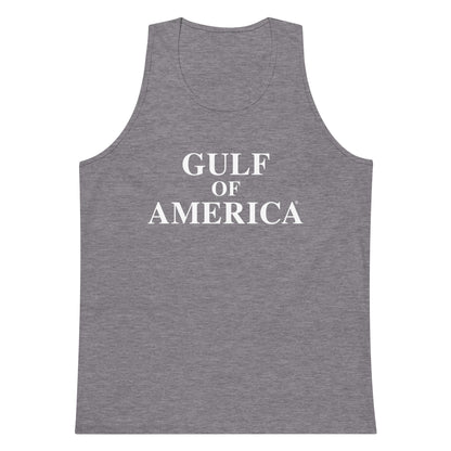Gulf of America - Centered Message Tank Top - Premium T Shirt - Summer - Beach - USA - Patriotic - 4th of July - Gulf of America®