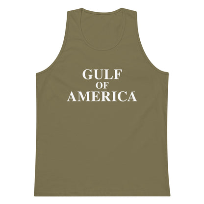 Gulf of America - Centered Message Tank Top - Premium T Shirt - Summer - Beach - USA - Patriotic - 4th of July - Gulf of America®