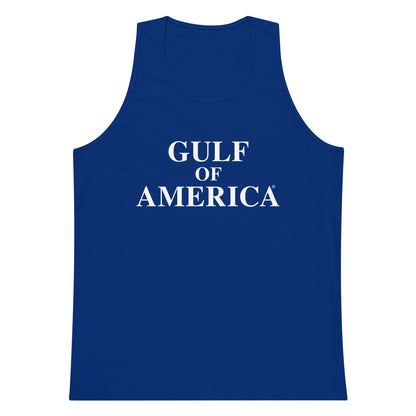 Gulf of America - Centered Message Tank Top - Premium T Shirt - Summer - Beach - USA - Patriotic - 4th of July - Gulf of America®