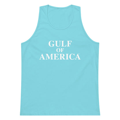 Gulf of America - Centered Message Tank Top - Premium T Shirt - Summer - Beach - USA - Patriotic - 4th of July - Gulf of America®