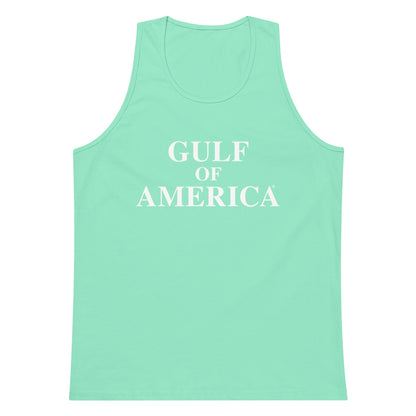 Gulf of America - Centered Message Tank Top - Premium T Shirt - Summer - Beach - USA - Patriotic - 4th of July - Gulf of America®