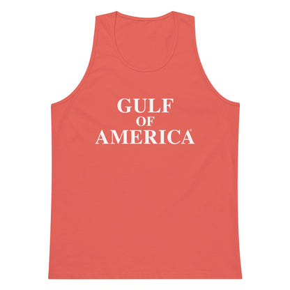 Gulf of America - Centered Message Tank Top - Premium T Shirt - Summer - Beach - USA - Patriotic - 4th of July - Gulf of America®