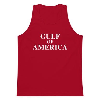 Gulf of America - Centered Message Tank Top - Premium T Shirt - Summer - Beach - USA - Patriotic - 4th of July - Gulf of America®