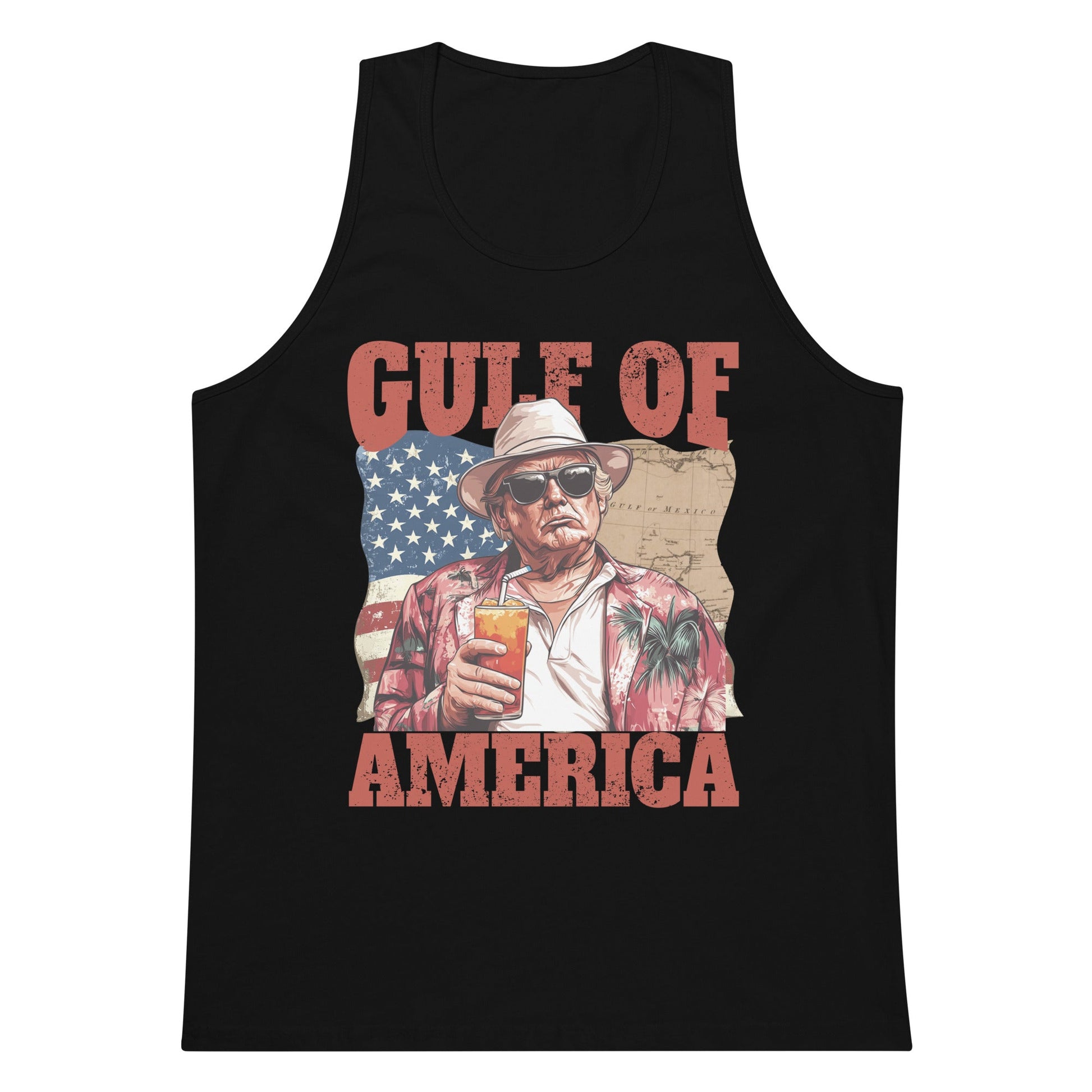 Gulf of America - Cold One Commander Tank – Premium Tank Top Shirt - Summer - Beach - USA - Patriotic - 4th of July - Gulf of America®