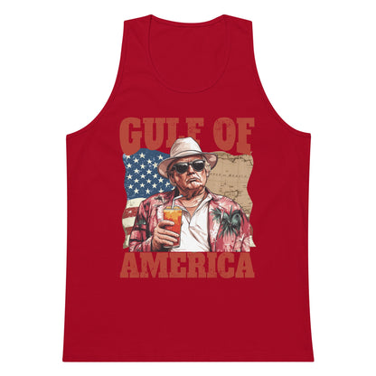 Gulf of America - Cold One Commander Tank – Premium Tank Top Shirt - Summer - Beach - USA - Patriotic - 4th of July - Gulf of America®