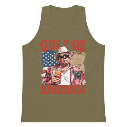 Gulf of America - Cold One Commander Tank – Premium Tank Top Shirt - Summer - Beach - USA - Patriotic - 4th of July - Gulf of America®