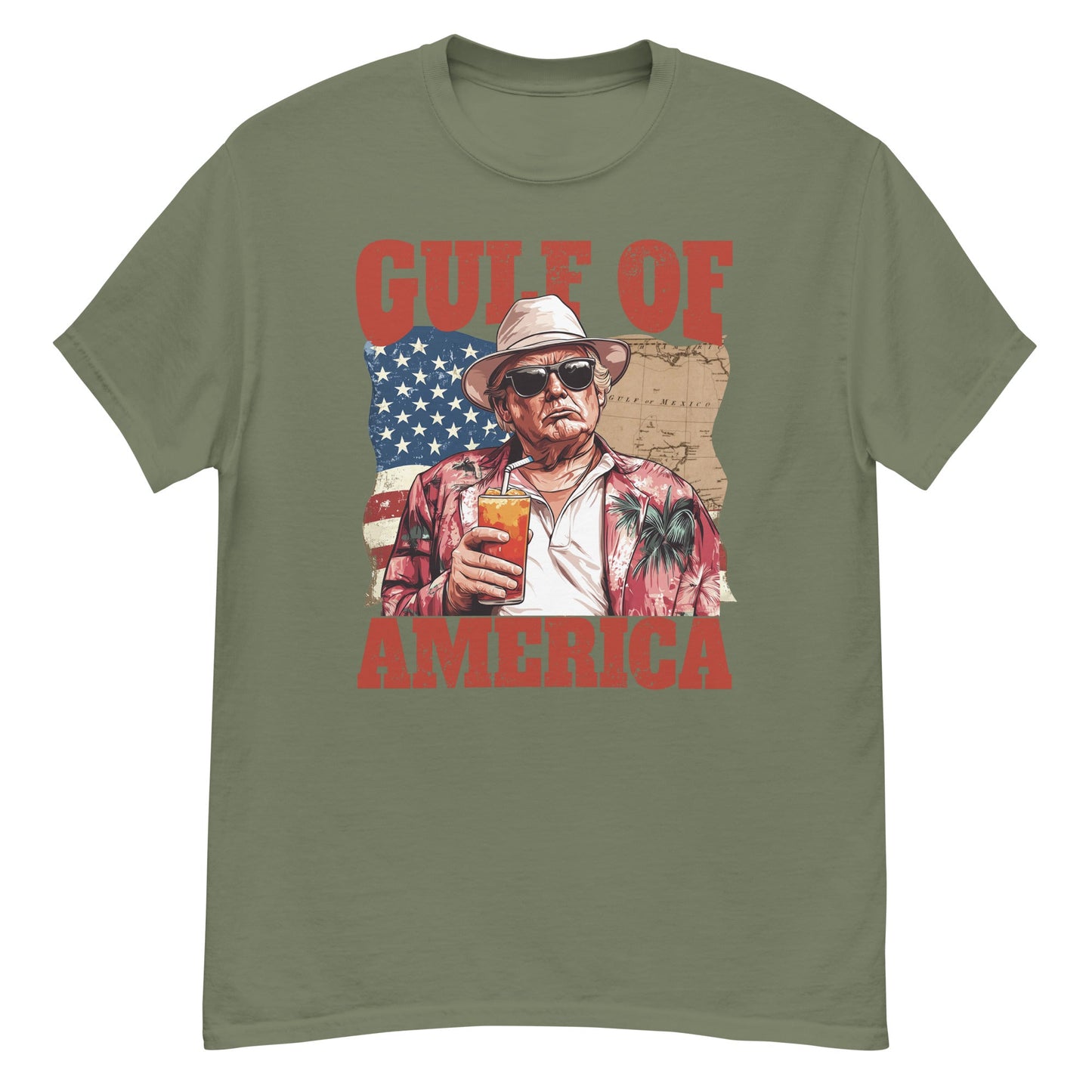 Gulf of America - Cold One Commander Tee – Premium T Shirt - Summer - Beach - USA - Patriotic - 4th of July - Gulf of America®