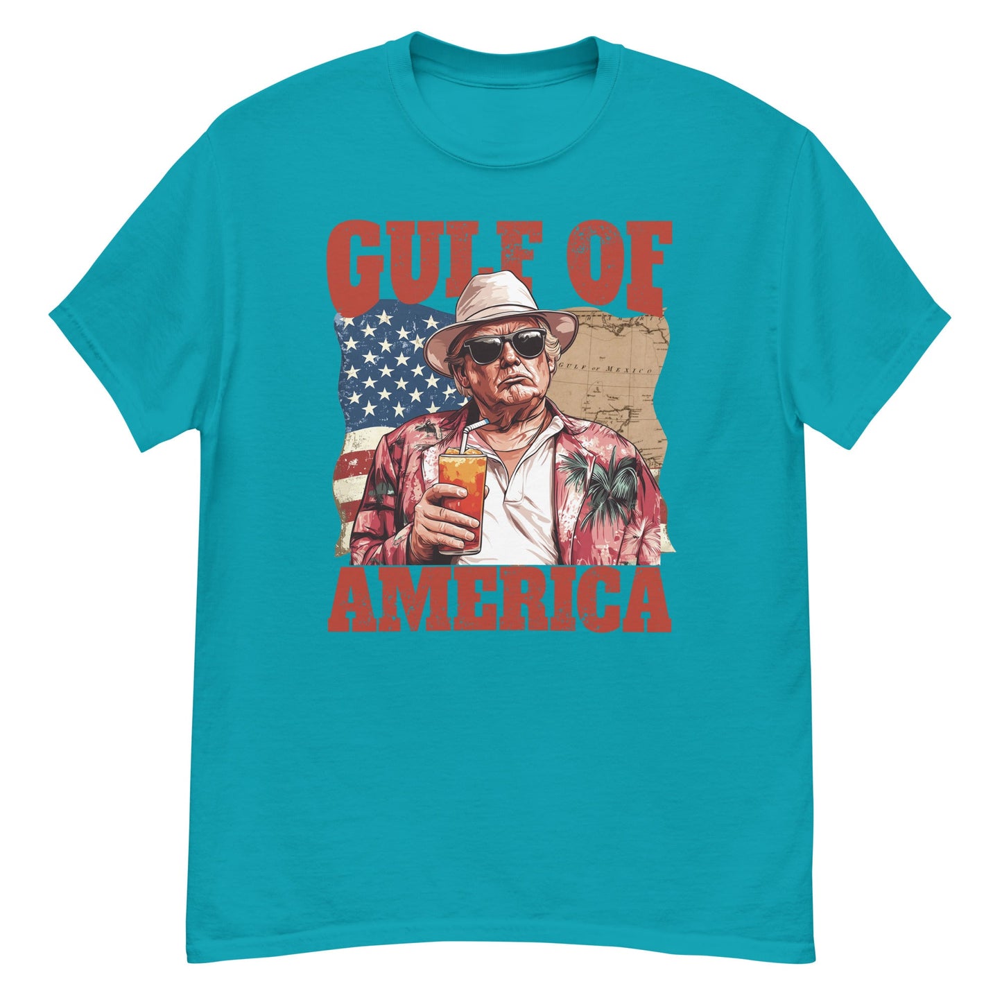 Gulf of America - Cold One Commander Tee – Premium T Shirt - Summer - Beach - USA - Patriotic - 4th of July - Gulf of America®