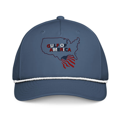 Gulf of America - Continental Pride Hat – Map & Flag Edition - Premium Classic Rope Cap - Summer - Beach - USA - Patriotic - 4th of July - Gulf of America®