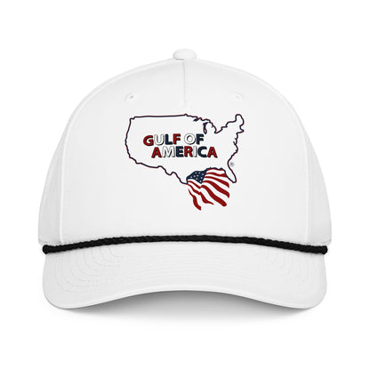 Gulf of America - Continental Pride Hat – Map & Flag Edition - Premium Classic Rope Cap - Summer - Beach - USA - Patriotic - 4th of July - Gulf of America®
