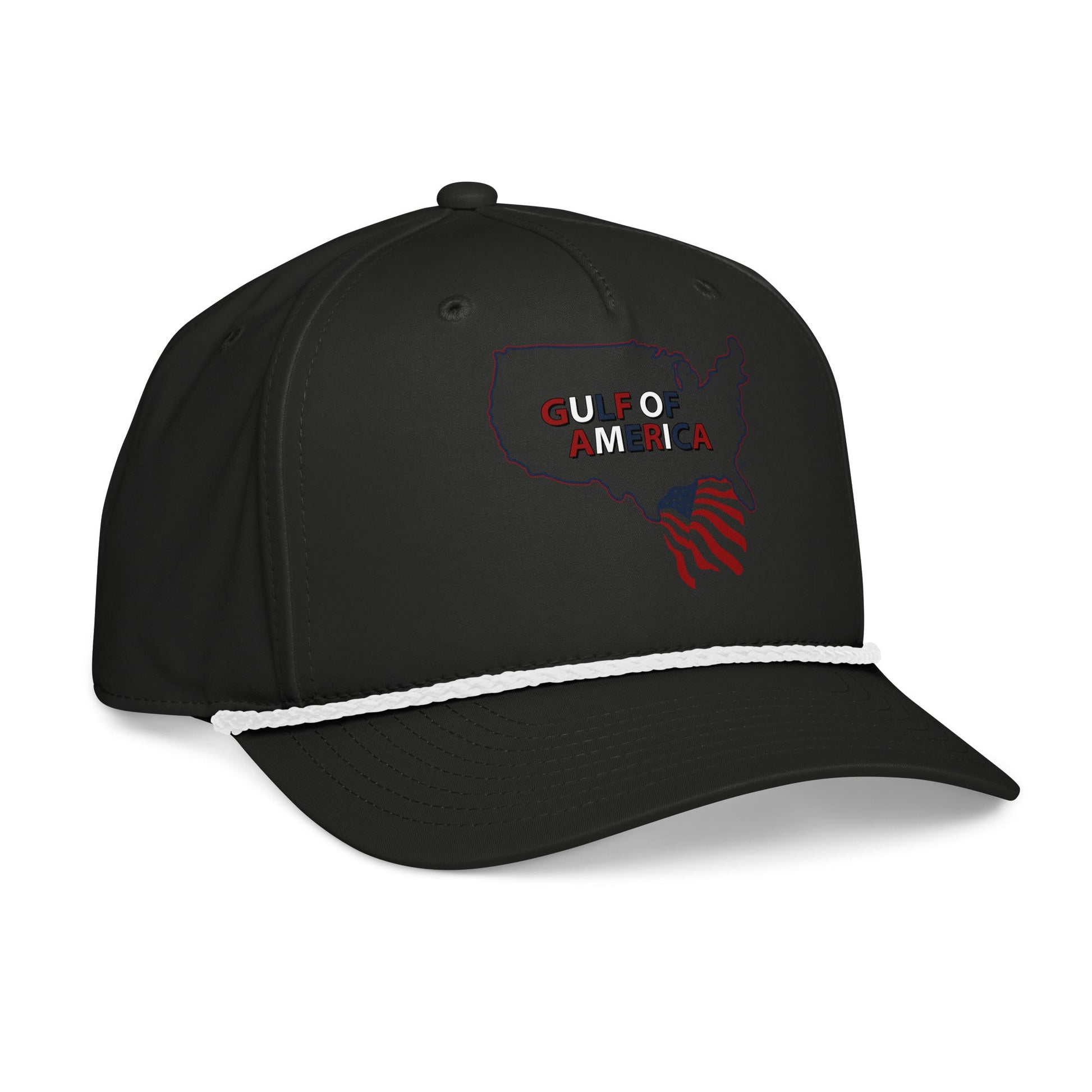 Gulf of America - Continental Pride Hat – Map & Flag Edition - Premium Classic Rope Cap - Summer - Beach - USA - Patriotic - 4th of July - Gulf of America®