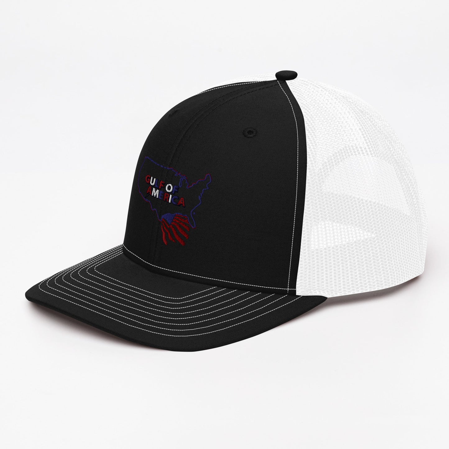 Gulf of America - Continental Pride Hat – Map & Flag Edition - Premium Modern Trucker Cap - Summer - Beach - USA - Patriotic - 4th of July - Gulf of America®