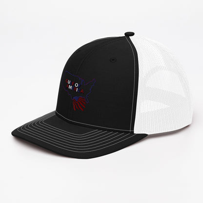 Gulf of America - Continental Pride Hat – Map & Flag Edition - Premium Modern Trucker Cap - Summer - Beach - USA - Patriotic - 4th of July - Gulf of America®