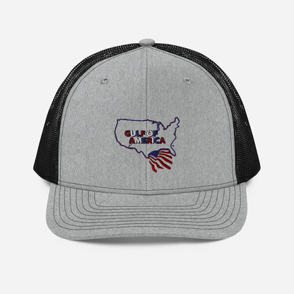 Gulf of America - Continental Pride Hat – Map & Flag Edition - Premium Modern Trucker Cap - Summer - Beach - USA - Patriotic - 4th of July - Gulf of America®