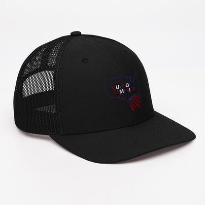 Gulf of America - Continental Pride Hat – Map & Flag Edition - Premium Modern Trucker Cap - Summer - Beach - USA - Patriotic - 4th of July - Gulf of America®