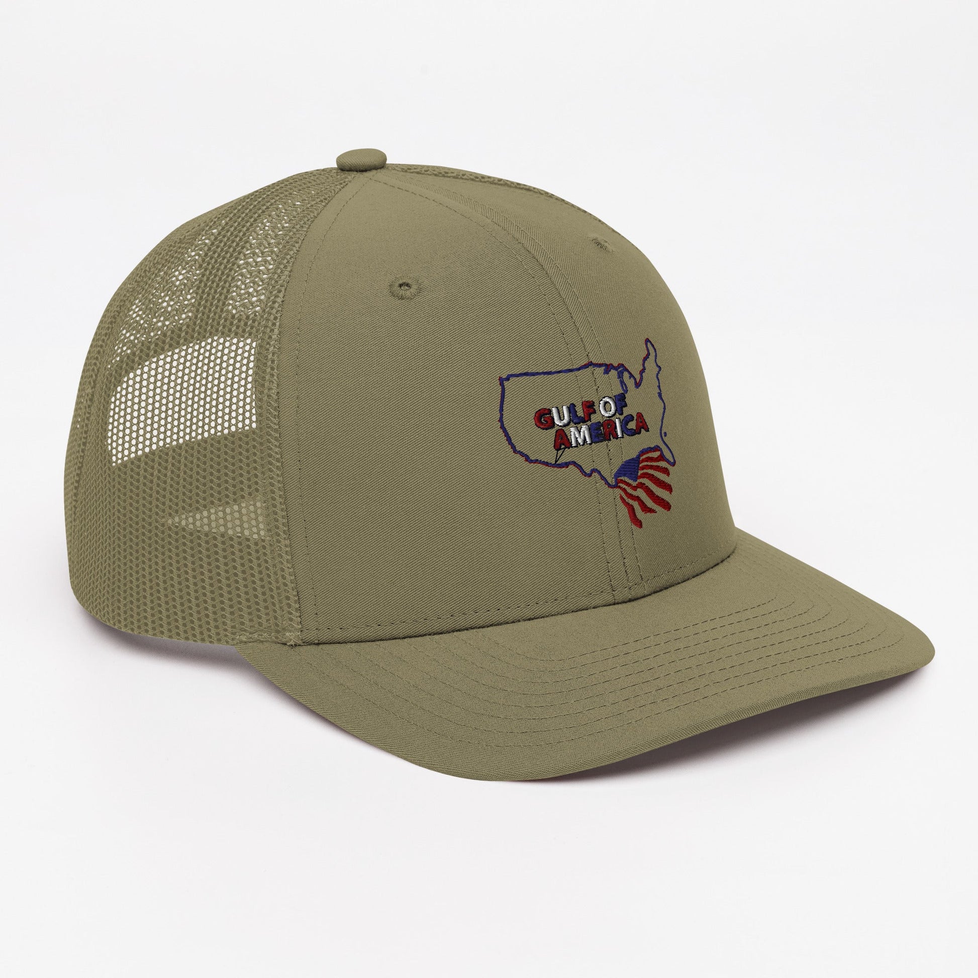 Gulf of America - Continental Pride Hat – Map & Flag Edition - Premium Modern Trucker Cap - Summer - Beach - USA - Patriotic - 4th of July - Gulf of America®