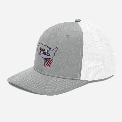 Gulf of America - Continental Pride Hat – Map & Flag Edition - Premium Modern Trucker Cap - Summer - Beach - USA - Patriotic - 4th of July - Gulf of America®