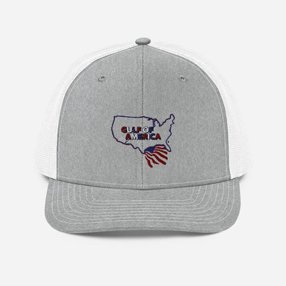 Gulf of America - Continental Pride Hat – Map & Flag Edition - Premium Modern Trucker Cap - Summer - Beach - USA - Patriotic - 4th of July - Gulf of America®