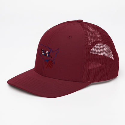 Gulf of America - Continental Pride Hat – Map & Flag Edition - Premium Modern Trucker Cap - Summer - Beach - USA - Patriotic - 4th of July - Gulf of America®