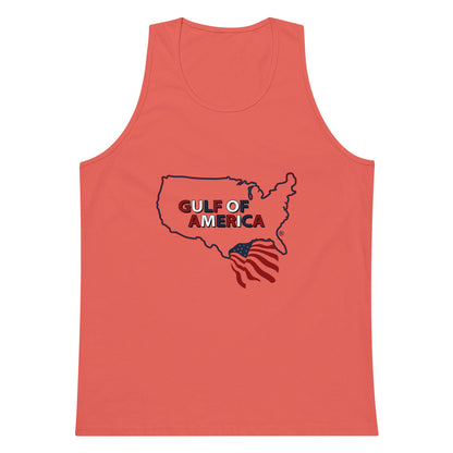 Gulf of America - Continental Pride Tank Top – Map & Flag Edition - Premium T Shirt - Summer - Beach - USA - Patriotic - 4th of July - Gulf of America®