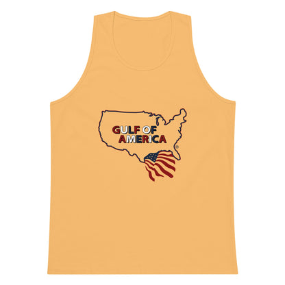Gulf of America - Continental Pride Tank Top – Map & Flag Edition - Premium T Shirt - Summer - Beach - USA - Patriotic - 4th of July - Gulf of America®