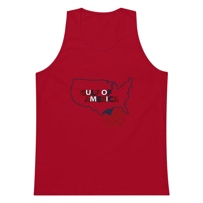 Gulf of America - Continental Pride Tank Top – Map & Flag Edition - Premium T Shirt - Summer - Beach - USA - Patriotic - 4th of July - Gulf of America®