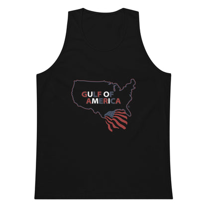 Gulf of America - Continental Pride Tank Top – Map & Flag Edition - Premium T Shirt - Summer - Beach - USA - Patriotic - 4th of July - Gulf of America®