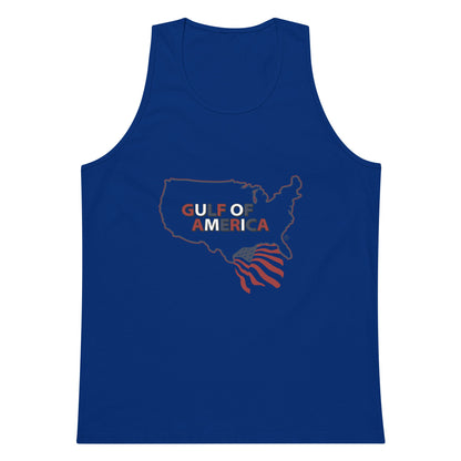 Gulf of America - Continental Pride Tank Top – Map & Flag Edition - Premium T Shirt - Summer - Beach - USA - Patriotic - 4th of July - Gulf of America®