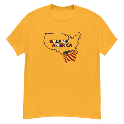 Gulf of America - Continental Pride Tee – Map & Flag Edition - Premium T Shirt - Summer - Beach - USA - Patriotic - 4th of July - Gulf of America®