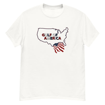 Gulf of America - Continental Pride Tee – Map & Flag Edition - Premium T Shirt - Summer - Beach - USA - Patriotic - 4th of July - Gulf of America®